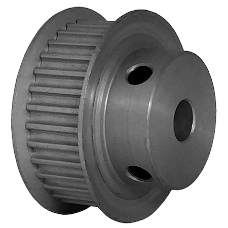 B&B Manufacturing 32-3P09-6FA3, Timing Pulley, Aluminum, Clear Anodized, 32-3P09-6FA3